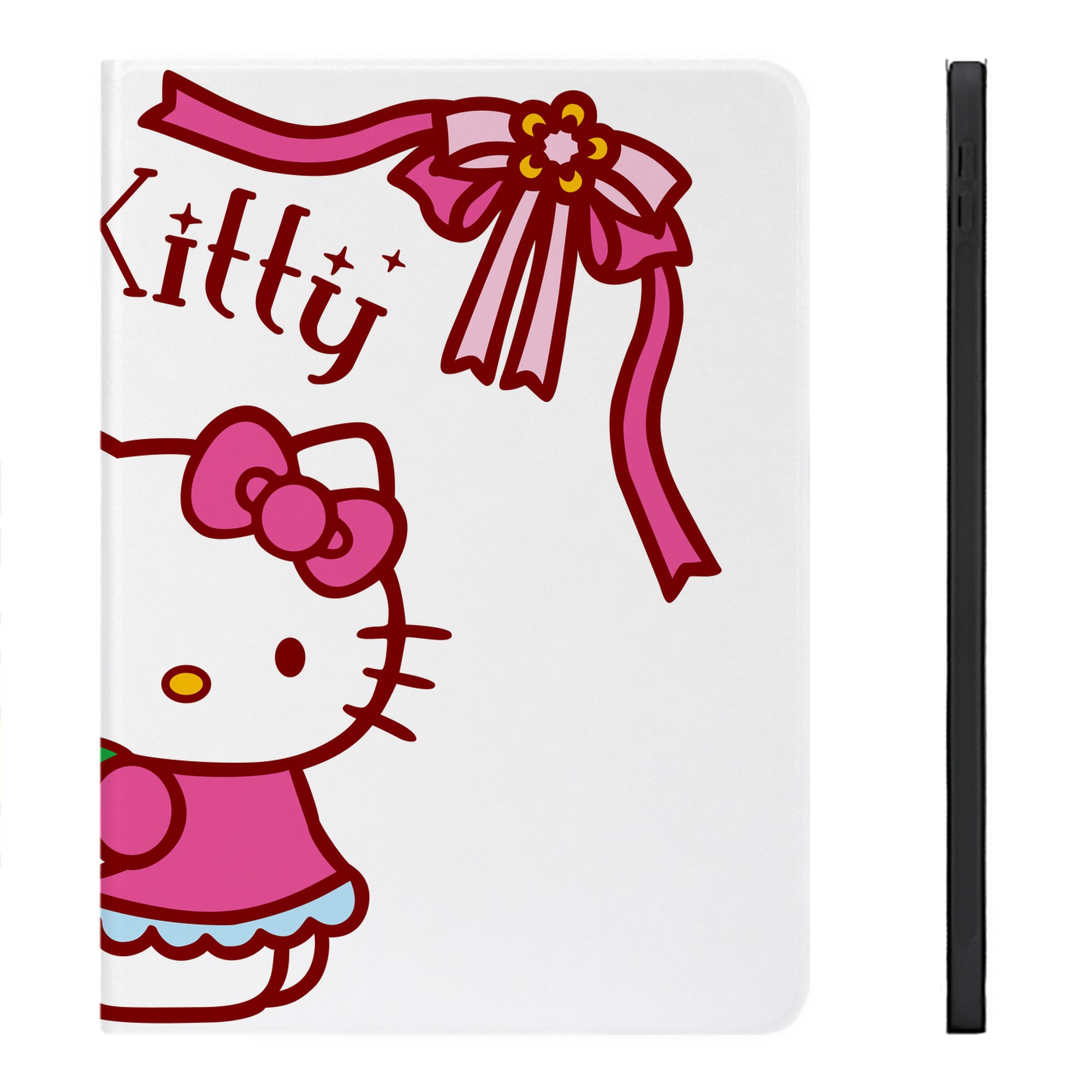 （画像用） Hello Kitty ハローキティ IPadケース ペンホルダー付き ブックスタイルデザイン